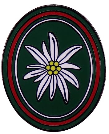 Deutsch Edelweiss Abzeichen Award Brosche Mountain Edelweiss Abzeichen Denim Kragen Brosche Pins Schmuck Festival Geburtstagsgeschenk