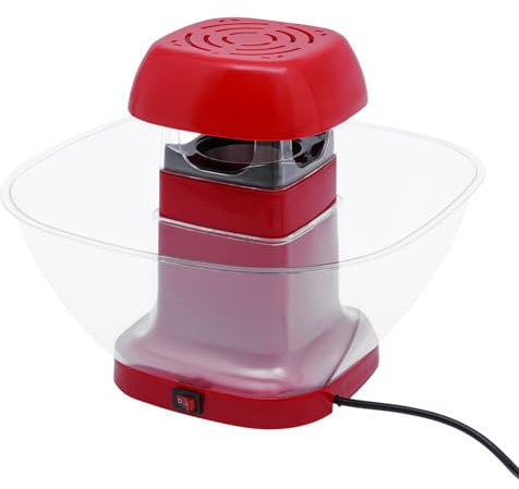 Popcornmaschine 1200W Popcorn Maker Popcorn-Maschinen Popcornröster Profi Popkorn Für die Herstellung von Popcorn in der Küche Party Geburtstagsparty Dessert-Shop Rot