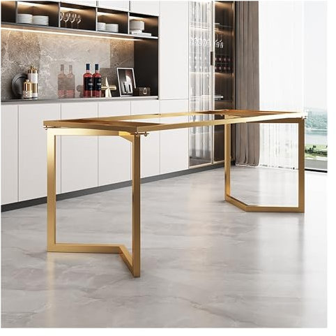 Tischbeine Metall, Tischbein Metallfuß Für Sitzbank, Tischgestell Tischfüße Metall, Schmiedeeiserne Tischbeine, Tischbeine Klappbar, Industrial Tischkufen, Für DIY Sitzbank, Couchtisch ( Color : Gold