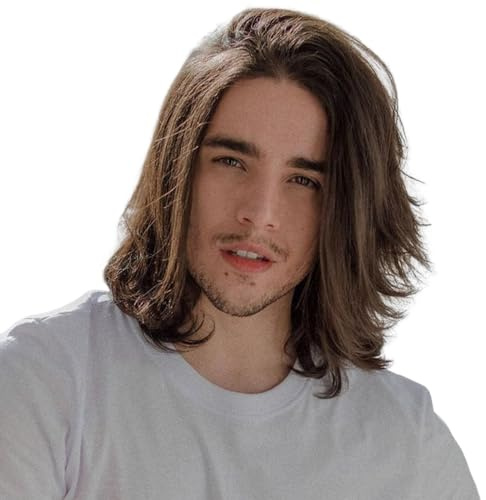 Lishy 12Inch Toupee for Men 100% European Human Hair Replacement Hairpiece Swiss Lace Front Hair Systems Mono Lace PU Around 8x10Inches Mens Toupee Wig (Straight, #3 Dark Brown Color)