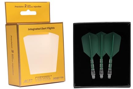 CUESOUL ROST T19 Integrierter Dartschaft und Flight Slim Shape, 3er-Set