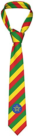 Krawattenschal Äthiopien-Flagge, Krawatte Graziös Männer Krawatten Elegant Hochzeitskrawatte Für Büro Hochzeit Party