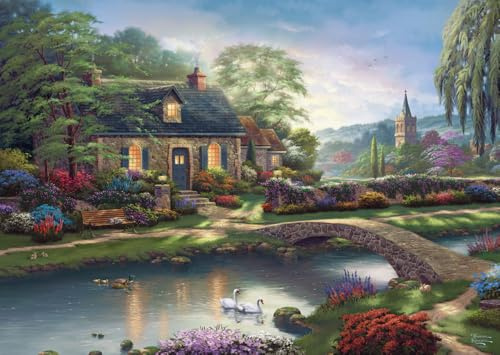 Schmidt 59775 Thomas Kinkade Stoney Creek Cottage Puzzle, 1000 Teile