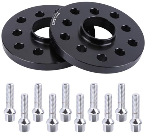 iSpchen 2pcs 15mm Wheel Spacers 5x100mm 5x112mm Hubcentric Wheel Spacers Compatible for VW for Audi Hubcentric Forged Wheels Spacer Hub Centric Wheel Spacers with Center Bore 57.1mm Wheel Adapters