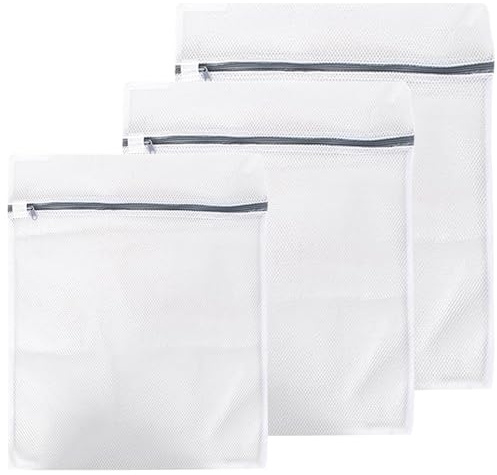 3 Stück Wäschenetz für Waschmaschine,für Schützt Empfindliche Wäsche, Haltbar Wäschebeutel für Blusen, BH, Unterwäsche und Socken, Reise-Organizer für Schmutzwäsche(20 * 30,30 * 40,40 * 50cm)
