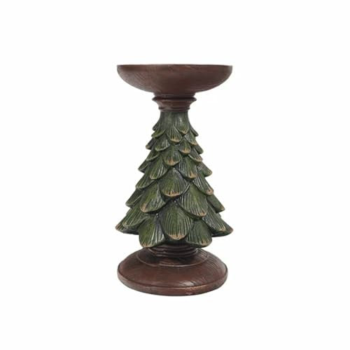 MRKU Portacandele Albero di Natale Resina Autunnale Tealight Candele da Tavolo Centrotavola Natale Casa Decorazione da Tavola