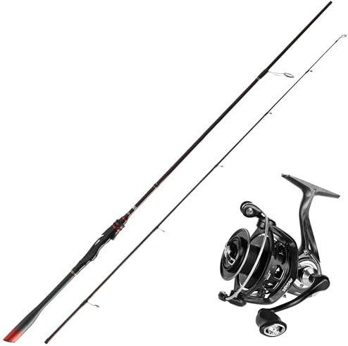 Senshu Bass Play GTX Angelset + Psycho Spin 4000XF – Spinnrute 2,00 m oder 2,10 m mit Spinnrolle 4000 – Angelruten-Rollen-Kombo für Raubfischangeln auf Hecht, Zander, Barsch