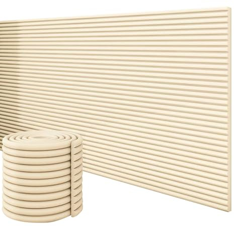 Zjyfyfyf Wandkissen Kinderzimmer Bett Selbstklebende 200cm Wandpaneele Gepolstert Selbstklebend Wandschutz Wandpolster Polsterpaneel Paneele Wand Polster, Wall Panels(Beige Yellow,50x200 cm)
