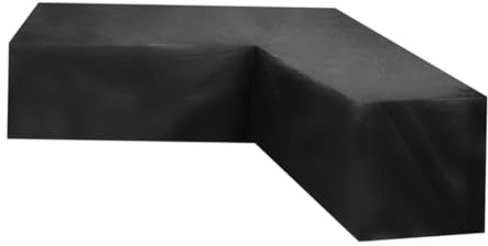 ORFOFE Housse de Canapé D'angle Imperméable 210d Oxford pour Mobilier de Jardin Extérieur, Couverture Sectionnelle 215x215x87 Cm, Protection Patio Résistante aux Intempéries