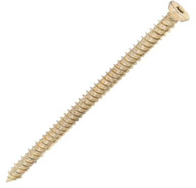 SiDAX | Concrete Screws | TorxDrive | Yellow Zinc | 7.5 x 120mm | Box 100 pcs (CON01-75120)