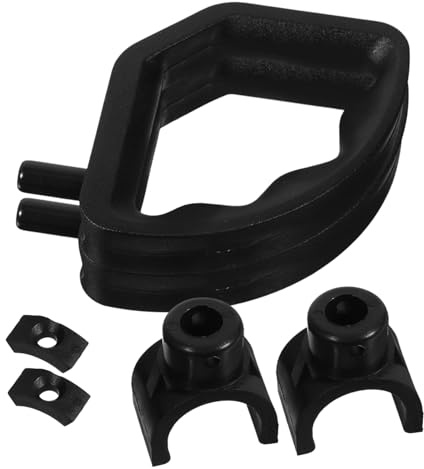 HOLIDYOYO 2 Satz Fußstützengriffklemmen für Rollstuhl Ersatz aus Pa Passend für Fußstützenrohr 25,4mm mit M5 Schraube Erhöht und Verhindert Wackeln