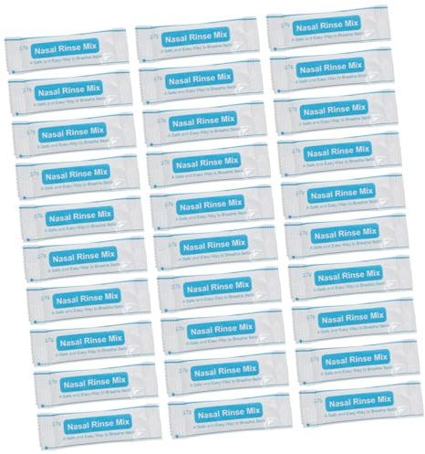Gatuida 80 pezzi Bustine Sali Nasali Istantanei per Lavaggio Nasale Marino Isotonico Senza Protezione Nasale per Lavoratori Esposti Polvere e Smog Soluzione Salina Fine e Rapida