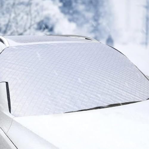 LQUYTA Copertura per Parabrezza Auto, Protezione Solare per Parabrezza Anteriore, Copertura Antigelo Antighiaccio Invernale Adatta Maggior Parte di Auto, 140 x 102 cm