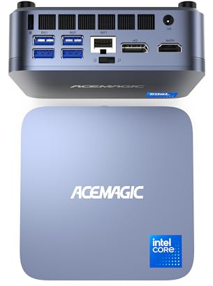 ACEMAGIC M5 Mini PC Intel Core i5-14500HX,32Go RAM DDR4 1024Go SSD | Mini Ordinateur de Bureau W-11 Pro, jusqu'à 4,9GHz/WiFi 6/BT5.2/Type-C/HDMI 4K UHD,Tour PC pour Les Développeurs