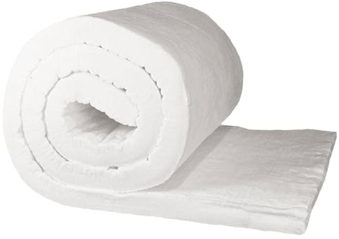 Ceramic Fiber Insulation Blanket, , 1.2 Thick, Fire Rated 2700°F Fireproof for Oven, Fireplace, Furnace, Gas Forge, Boiler and Pipe(1.2x24x60 (3x60x152cm))