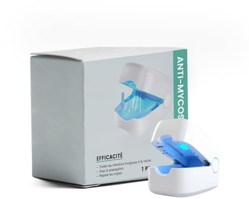 Micosi laser per unghie ad azione rapida Terapia laser fredda ad alta efficienza Trattamento di più dita e piedi blu confortevoli Terapia a infrarossi - Fungo delle unghie (6 lamp