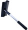 Polyte Window Squeegee for Car Windshields and Window Cleaning Tool, Extendable Aluminum Handle 36-50 cm (Black)