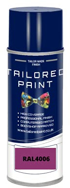 RAL 4006 Traffic Purple Gloss Enamel Aerosol Paint Can Paint For Wood, Metal, Plastic, PVC, UPVC, Fascia Boards - Indoor & Outdoor