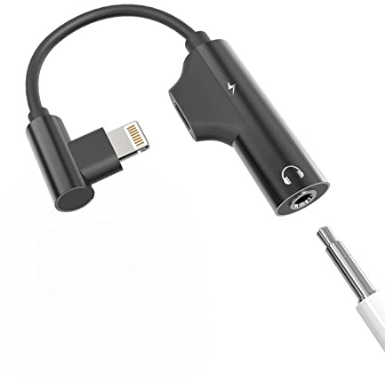 iPhone Schnellladegerät Adapter(2in1) 3.5mm Kopfhörer auf Lightning Klinke Ladekabel Netzteil Apple MFI s Aux Fast Charger Zubehör Ladestecker Splitter für 14 13 12 11 Pro Max 8 7plus X Xs Se 3.5+L