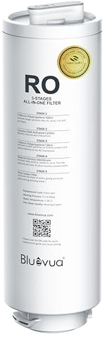 Bluevua Reverse Osmosis System Countertop RO100ROPOT-Lite Replacement Filter
