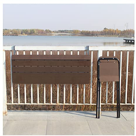Balkonhängetisch Klappbarer Hängetisch for Balkone im Freien, Höhenverstellbarer Terrassen-Gartentisch Terrassen-Beistelltisch aus Aluminium (Size : 120X37CM)