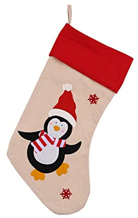Nikolausstiefel Zum Befüllen und Aufhängen Große Strümpfe, Süßigkeiten, Socken, Weihnachtsdekoration, Zuhause, Urlaub, Weihnachtsfeier, Dekoration Wand (D, One Size)