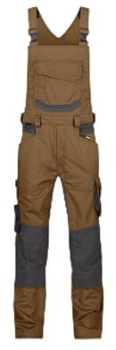 DASSY® Tronix Stretch-Arbeitslatzhose mit Kniepolstertaschen - Größe 64 - LEHMBRAUN/ANTHRAZITGRAU