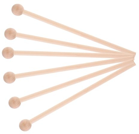 VICASKY 12stücke Holzschlägel Für Percussioninstrumente Für Xylophon Marimba Und Glockenspiel Ergonomisches Design Natürliche Holzfarbe Perfektes Für Junge Musiker