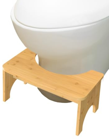 MAGIC SELECT Tabouret de Toilette en Bois, Marche Ergonomique pour Salle de Bain, Multifonctionnel. Aide la Posture Naturelle des Dépôts Soulage l’intestin pour Les Enfants et Les Adultes.