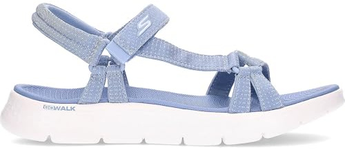 Skechers Women's Go Walk Flex Sandal Sublime Sandals, Blue Textile, 5 UK