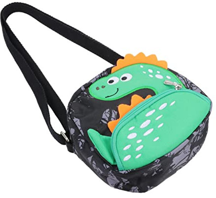 LIFKOME Junge Mädchen Dinosaurier Umhängetasche Mini Crossbody Tasche Mit Verstellbarem Schultergurt Cartoon Motiv Leichter Canvas Brustbeutel Für Outdoor Und Alltag Niedliche Modische