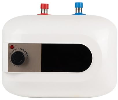 Electric Water Heater for Sink, 1.5 KW Top Outlet Instant Water Heater with Digital Display 30-65 ℃ White