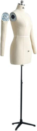 SAFWELAU Schneidermode Schaufensterpuppe Mannequin zum Nähen von Kleidung für Damen und Mädchen, Anfänger, Weibliche Schneiderpuppe für Schule/Modestudio(XXL-88)
