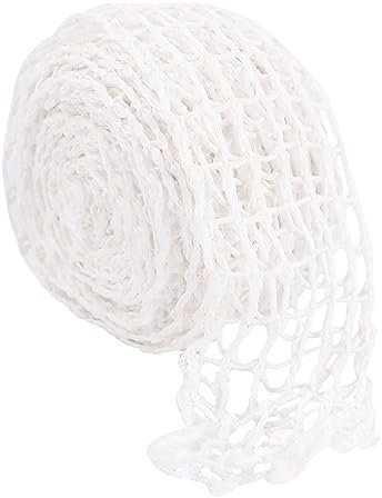 TOYANDONA 1 Rollo Juego de red para codo de salsa Malla neto elástico hogar cocinando bolsa de red de cerdo red para pollo asado red de melón red de frutas red de tomate poliéster