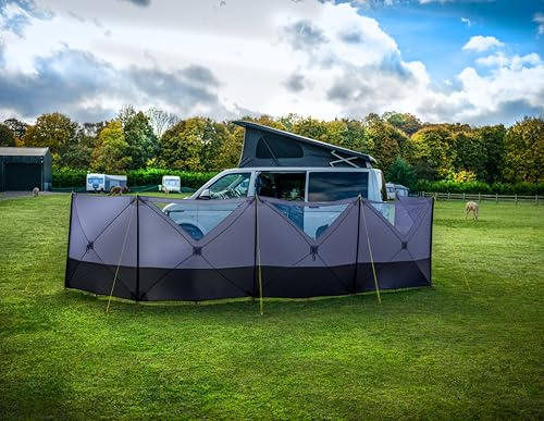 Maypole 5 Panel Pop-Up Windbreak, Easy Pitch Fibreglass Frame