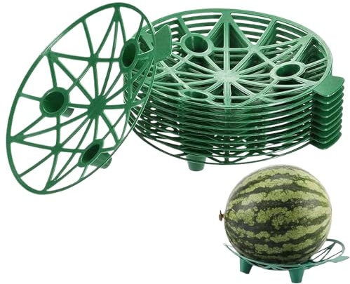 kinrguiyuez Wassermelonen Rankgitter - 10 Stück Pflanzenständer Für Wassermelonen | Stapelbare Pflanzenwachstumsstütze Für Melonen Erdbeeren Honigmelonen Zum Schutz Der Früchte