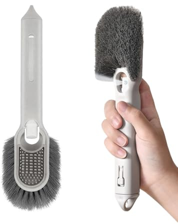 Dish Scrub Brush With Soap Dispenser Household Cleaning Tools
