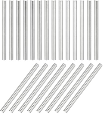 QUARKZMAN 22 Stück 304 Edelstahl Zylinderstift 5mm Durchmesser, 70mm Lange Dübelstifte Metall Regalstifte für Kleiderschrank Kommode Schrank Bücherregal Industrie Haushalt Möbel Regale