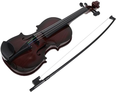 Abaodam Mini Violon Musical pour Garçon et Filles en Plastique Léger, Cordes Réglables, Couleur Aléatoire, Instrument Éducatif pour Apprentissage et Initiation la Couleur Aléatoire