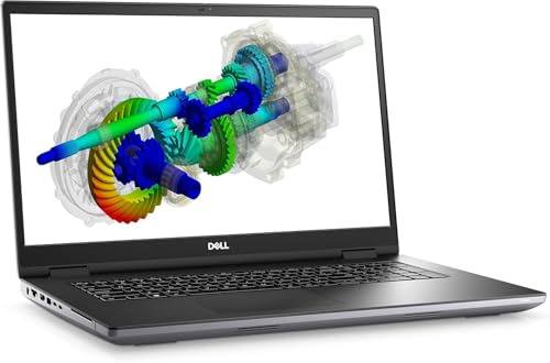 Dell Precision 7770 Workstation Laptop, 17.3 3840 x2160 4K, Intel i9-12950HX 16 cores @ up to 5 GHz, 64GB DDR5 Ram, 2TB M.2 NVME SSD, RAM, Nvidia GeForce RTX 3080 Ti, Windows 11 Pro (Renewed)