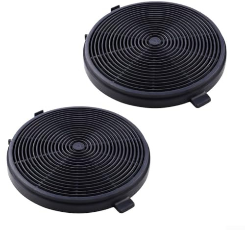 Lot de 2 filtres de hotte avec charbon actif pour filtres de four – Compatible avec AU-03 CFA 90020 CF150 – Contrôle des odeurs et absorption 120 x 12 mm