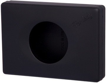 Blanc HYGIENIC Hygienetütenspender FIX – Hygienespender für Damenhygienebeutel, für Wandmontage, Spender aus ABS und Softtouch, Beutel separat erhältlich, Schwarz