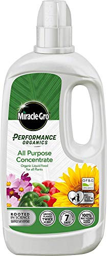 2 x Performance Organics All Purpose Plant Food-1 Litre (Bee, Pet & Child Friendly), Grey