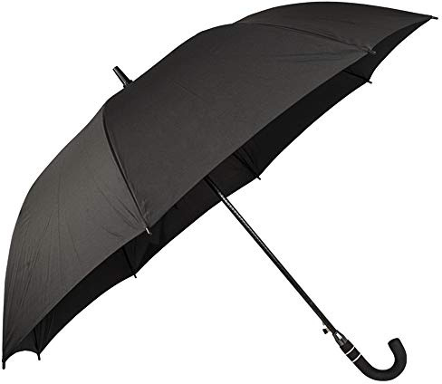Virsus Ombrello Maxi da Pioggia 7502 Grande con Apertura Automatica da Uomo e Donna - Antivento, Resistente, Manico Spugna Ergonomico (Nero)