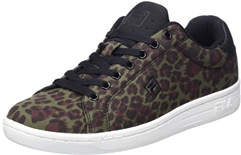 FILA Damen Crosscourt 2 NT A Low wmn Sneaker, Black-Leopard, 42 EU