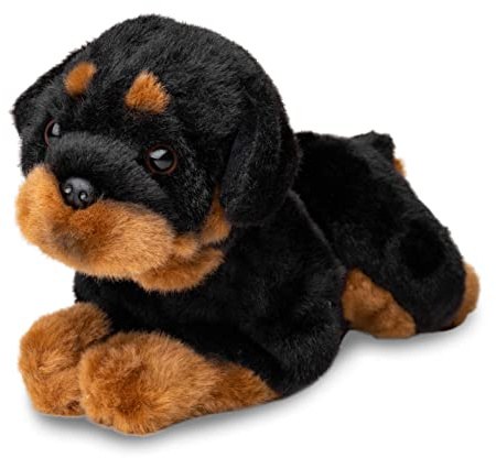 Uni-Toys - Rottweiler, liegend - 33 cm (Länge) - Plüsch-Hund - Plüschtier, Kuscheltier