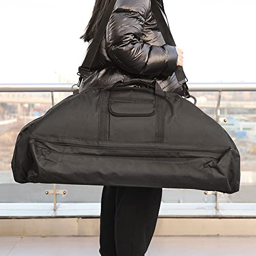 SHARROW Compoundbogen Tasche Bogentasche Canvas Tragbare Bogenkoffer 92cm Jugend Compound Bogen Tasche Jagdtasche Tragetasche (Schwarz)