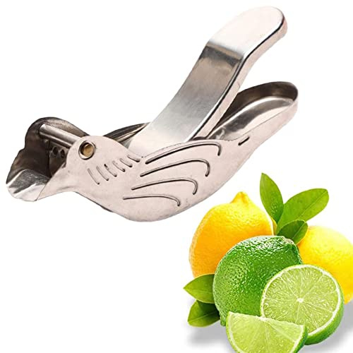 Zitronenpresse Edelstahl Zitronenpresse Manuelle Limettenpresse Vogelform Hand Zitruspresse Schwerlast Tragbare Zitruspresse für Obst Orange Küche Werkzeug