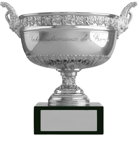 SWAYVES Trophée Denat Ouvert de France, Coupe de Tournoi de Tennis, Affichaà Thème Du Grand Chelem, Ornements de Sport Pour Bureau, Club Et Maison
