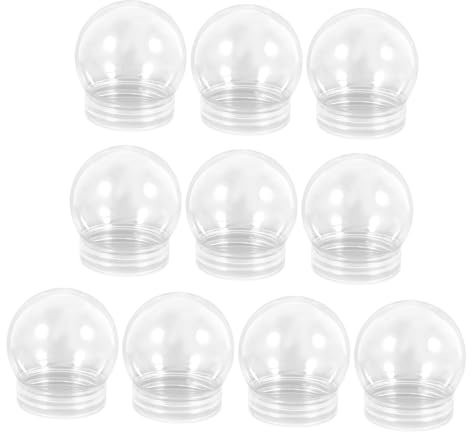 Garneck Schneekugeln Mini-schneekugeln -Set Leere 10er-Pack Für Weihnachtsdekorationen
